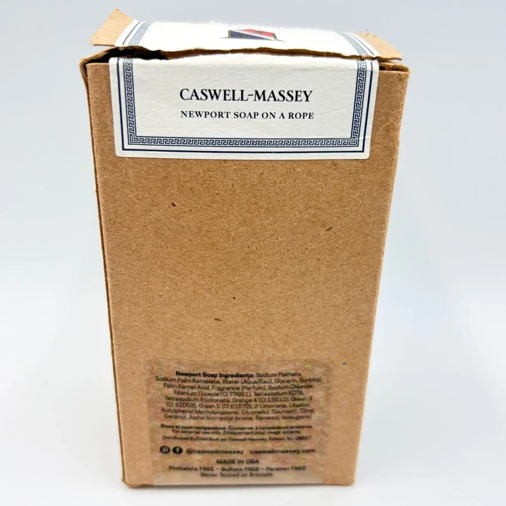 Caswell-Massey Heritage Newport Soap-On-A-Rope 8oz USA New Open Box